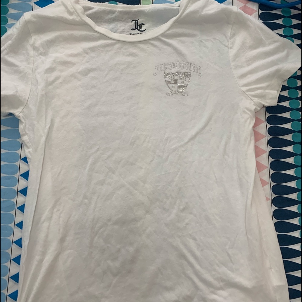 white juicy couture tee!